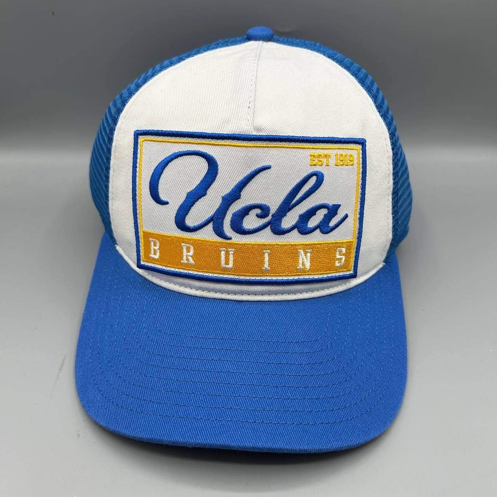 UCLA Bruins NCAA Trucker Hat Men White Blue The Game Snap Back Cap